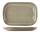 Terra Porcelain Grey Rectangular Plate 34.5 x 23.5cm pack of 6