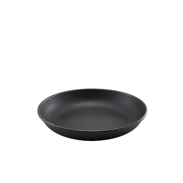 Stephens Black Vintage Steel Coupe Plate 20cm