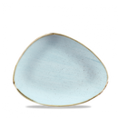 Stonecast Duck Egg Triangle Chefs Plate 10 3/8"X8" Box 12