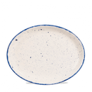 Stonecast Hints Indigo Oval Plate 12" Box 12