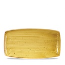 Stonecast Mustard Oblong Plate 13 1/2" Box 6