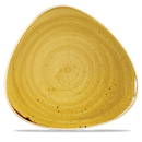 Stonecast Mustard Lotus Plate 12" Box 6