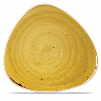 Stonecast Mustard Lotus Plate 12" Box 6