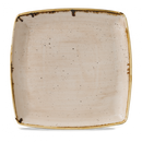 Stonecast Nutmeg Cream Deep Square Plate 10.25" Box 6