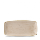 Stonecast Nutmeg Cream X Squared Oblong Plate 11.75" Box 12