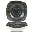 Studio Prints Charcoal Black X Squared Bowl 9.25" Box 12