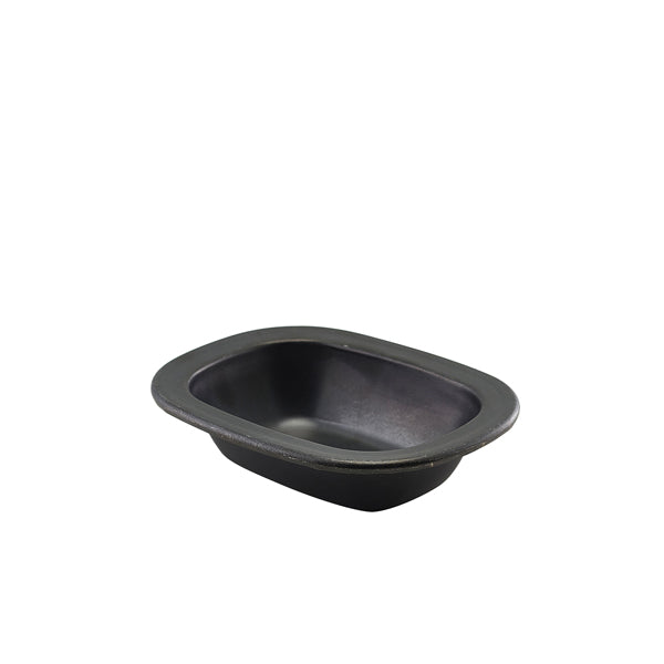 GenWare Black Vintage Steel Pie Dish 16cm pack of 12