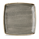 Stonecast Grey Deep Square Plate 10.25" Box 6