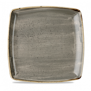 Stonecast Grey Deep Square Plate 10.25" Box 6