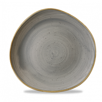 Stonecast Grey Round Trace Plate 11 1/4" Box 12