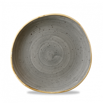 Stonecast Grey Round Trace Plate 8 1/4" Box 12
