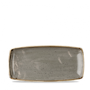 Stonecast Grey X Squared Oblong Plate 11.75" Box 12