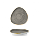 Stonecast Grey Triangle Walled Chefs Plate 20Cm Box 6