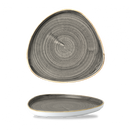 Stonecast Grey Triangle Walled Chefs Plate 10 1/4" Box 6