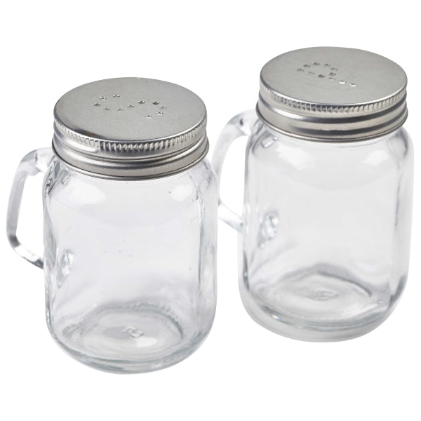 Mason Jar Salt & Pepper Shaker Set