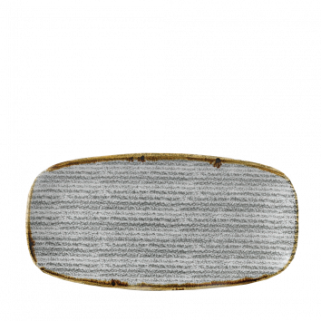 Studio Prints Stone Grey Chefs Oblong Plate 11 3/4X6" Box 12