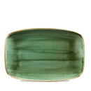Stonecast Samphire Green Oblong Chefs Plate 12 X 7 4/5" Box 6