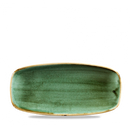 Stonecast Samphire Green Chefs Oblong Plate 10.6"X5" Box 12