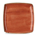 Stonecast Orange Deep Square Plate 10.25" Box 6