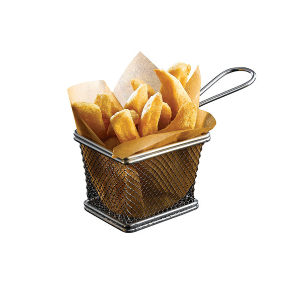 Serving Fry Basket Rectangular 10 X 8 X 7.5cm (Box of 6)