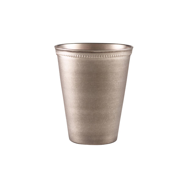 GenWare Beaded Vintage Steel Serving Cup 38cl/ 13.4oz pack of 12