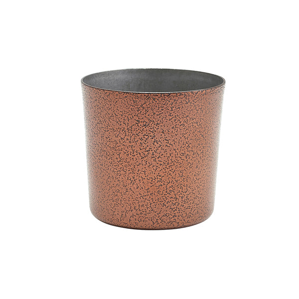 Stainless Steel Serving Cup 8.5 x 8.5cm Hammered Copper (Box of 12)