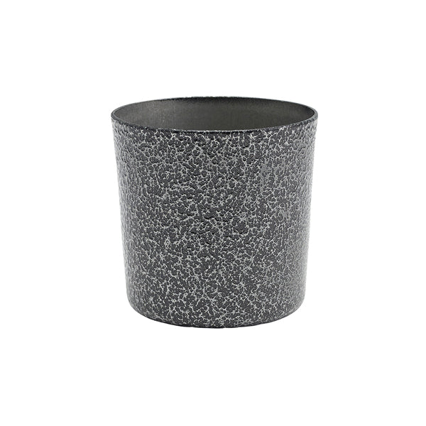 Stainless Steel Serving Cup 8.5 x 8.5cm Hammered Silver (Box of 12)