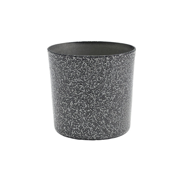 Stainless Steel Serving Cup 8.5 x 8.5cm Hammered Silver pack of 12