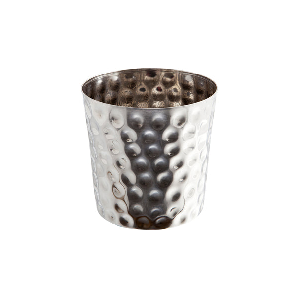 Hammered Stainless Steel Serving Cup 8.5 x 8.5cm (Box of 12)