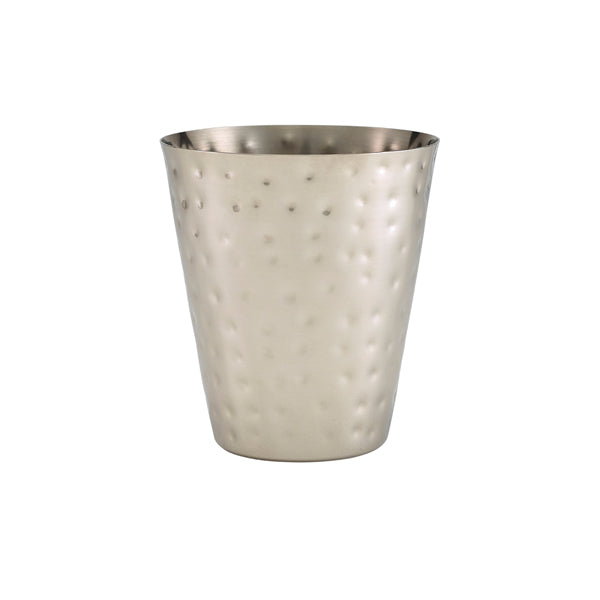 Hammered Stainless Steel Conical Serving Cup 9 x 10cm (Box of 12)