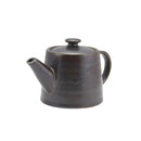 Terra Porcelain Black Teapot 50cl/ 17.6oz pack of 6