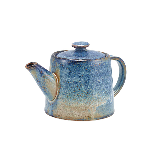 Terra Porcelain Aqua Blue Teapot 50cl/ 17.6oz pack of 6