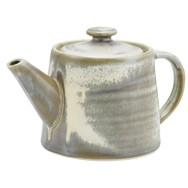 Terra Porcelain Matt Grey Teapot 50cl/ 17.6oz pack of 6