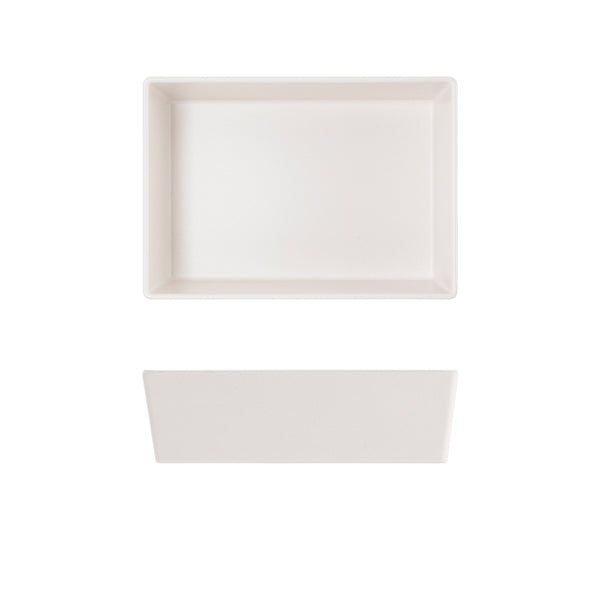 White Tokyo Melamine Salad Box 20.5 x 14.5 x 6cm pack of 6