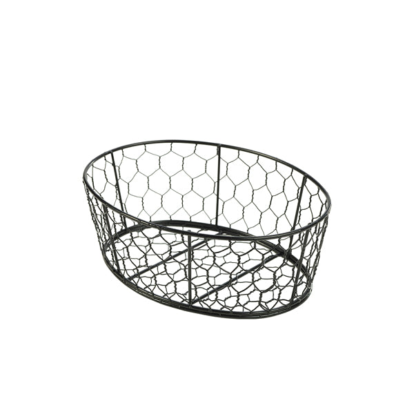 Black Wire Basket 24X18X8.5cm (Box of 6)