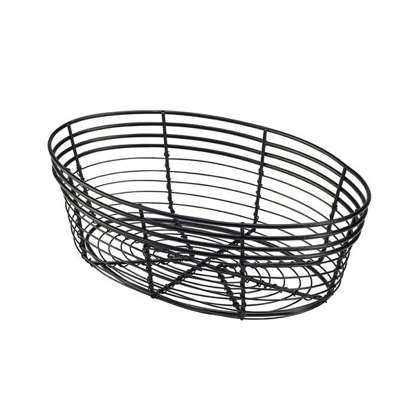 Wire Basket, Oval 25.5 x 16 x 8cm (Box of 6)