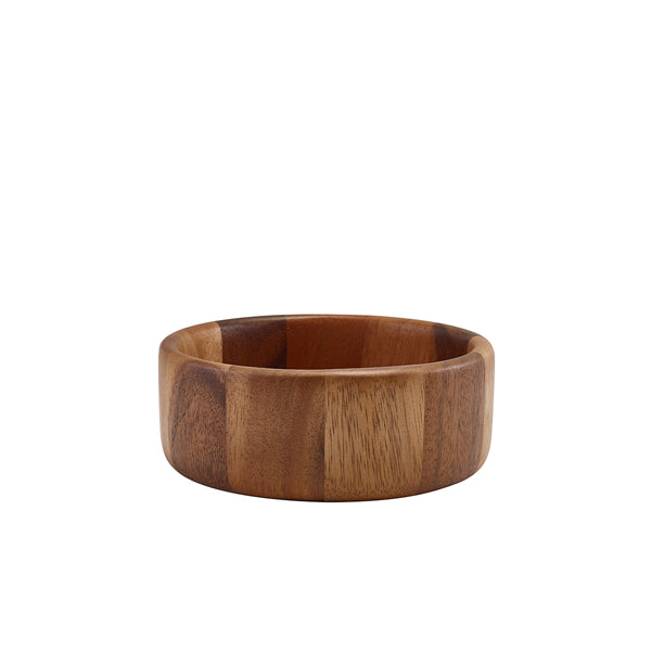 GenWare Acacia Wood Straight Sided Bowl 16cm