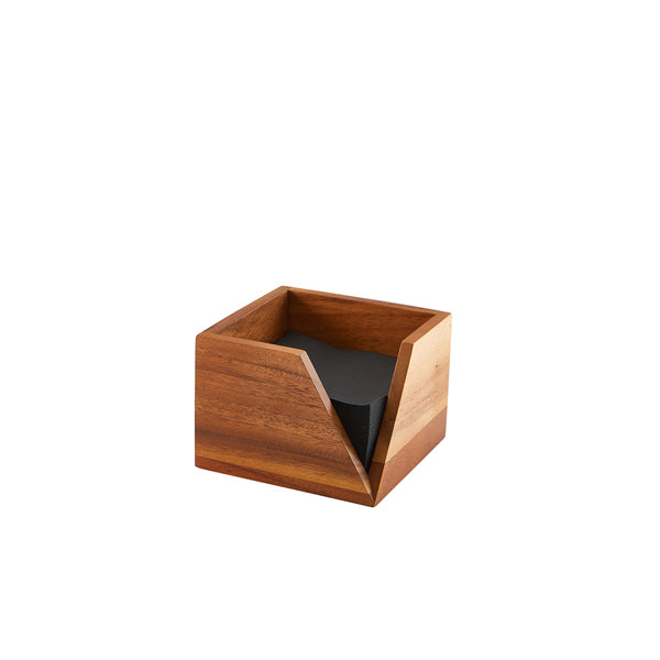 GenWare Acacia Wood Serviette Holder 14 x 10cm Box of 1