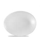 White Oval Orb Plate 9 3/4X7 1/2" Box 12