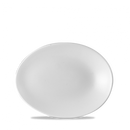 White Oval Orb Plate 8X6" Box 12