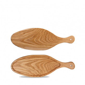 Wood Oval Handled Board 21.2"X7.4"X0.8" Box 4