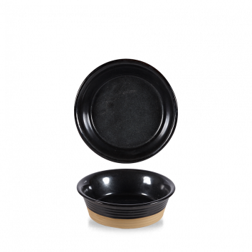 Black Igneous Large Pie Dish 19.3Oz Box 6