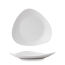 Plastic White Lotus Melamine Platter 13 3/4" Box 4