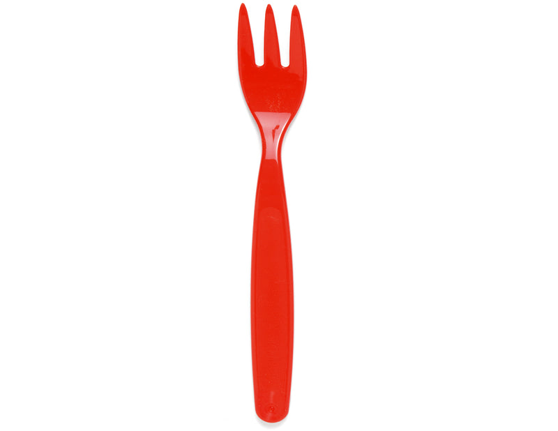 Small Red Fork – Reusable Polycarbonate Cutlery